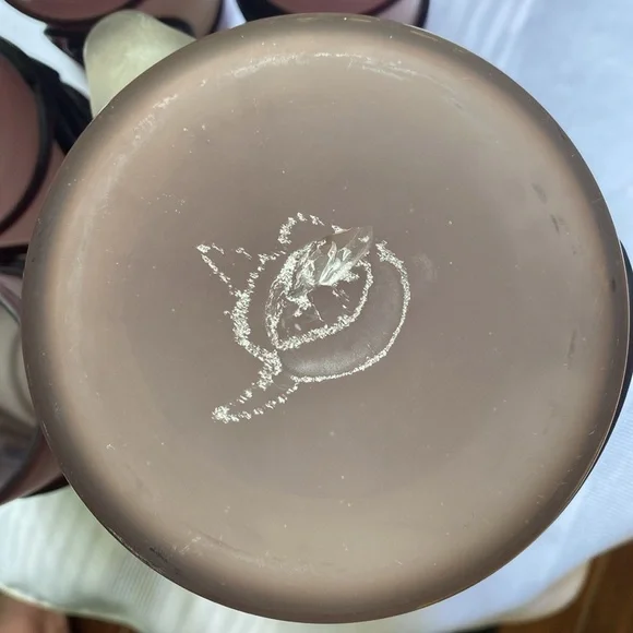 A  five piece set of purple art glass pitcher and glasses - Picture 7 of 16